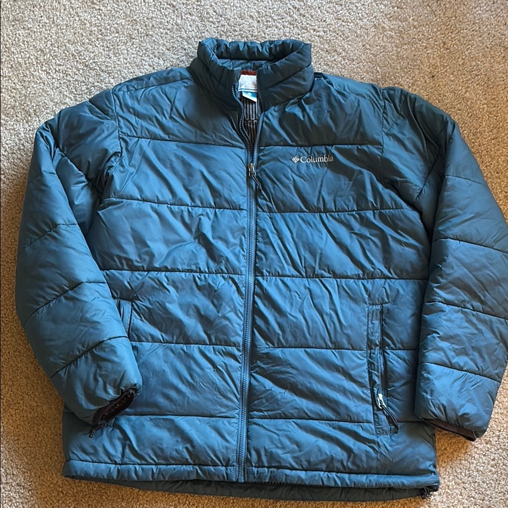 Columbia Teal Quilted Jacket